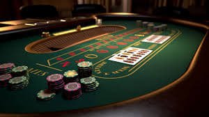 Layar Game Demo tokewin menampilkan chip virtual dan permainan baccarat